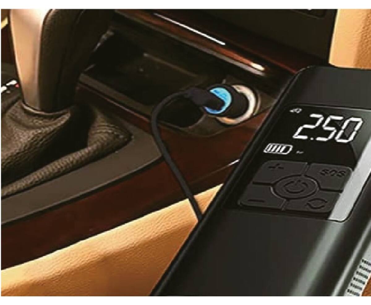 Draagbare Mini Accu Compressor, Auto-/Fietsbanden Oppompen