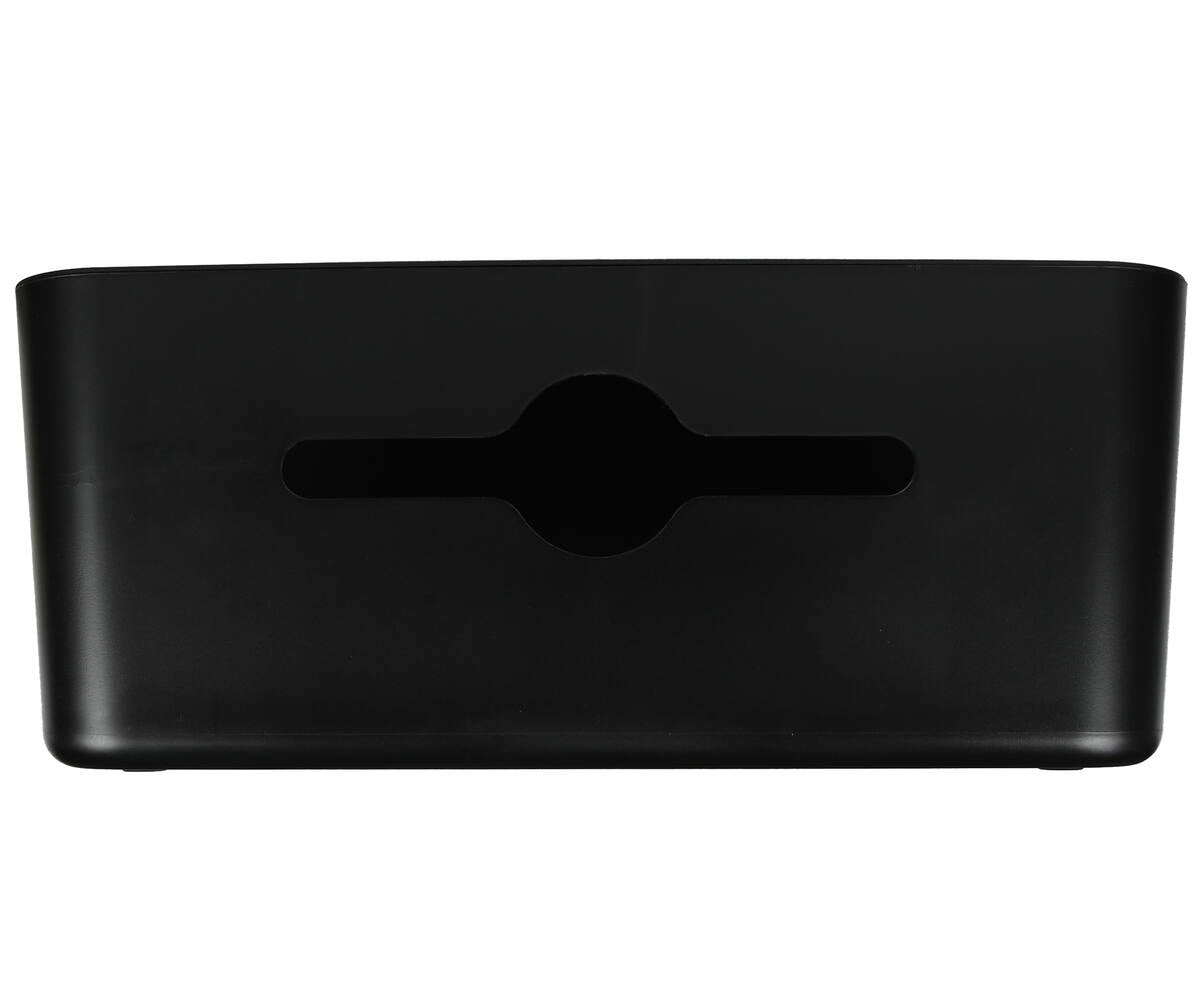 Zwarte Kabelbox 31x13.5x13 cm met Deksel voor Kabelbeheer en Veiligheid