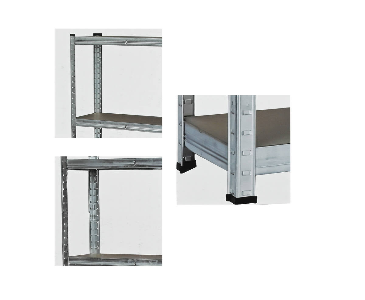 Stellingkast 160x80x40 cm, 320 kg totaal, verstelbare planken.