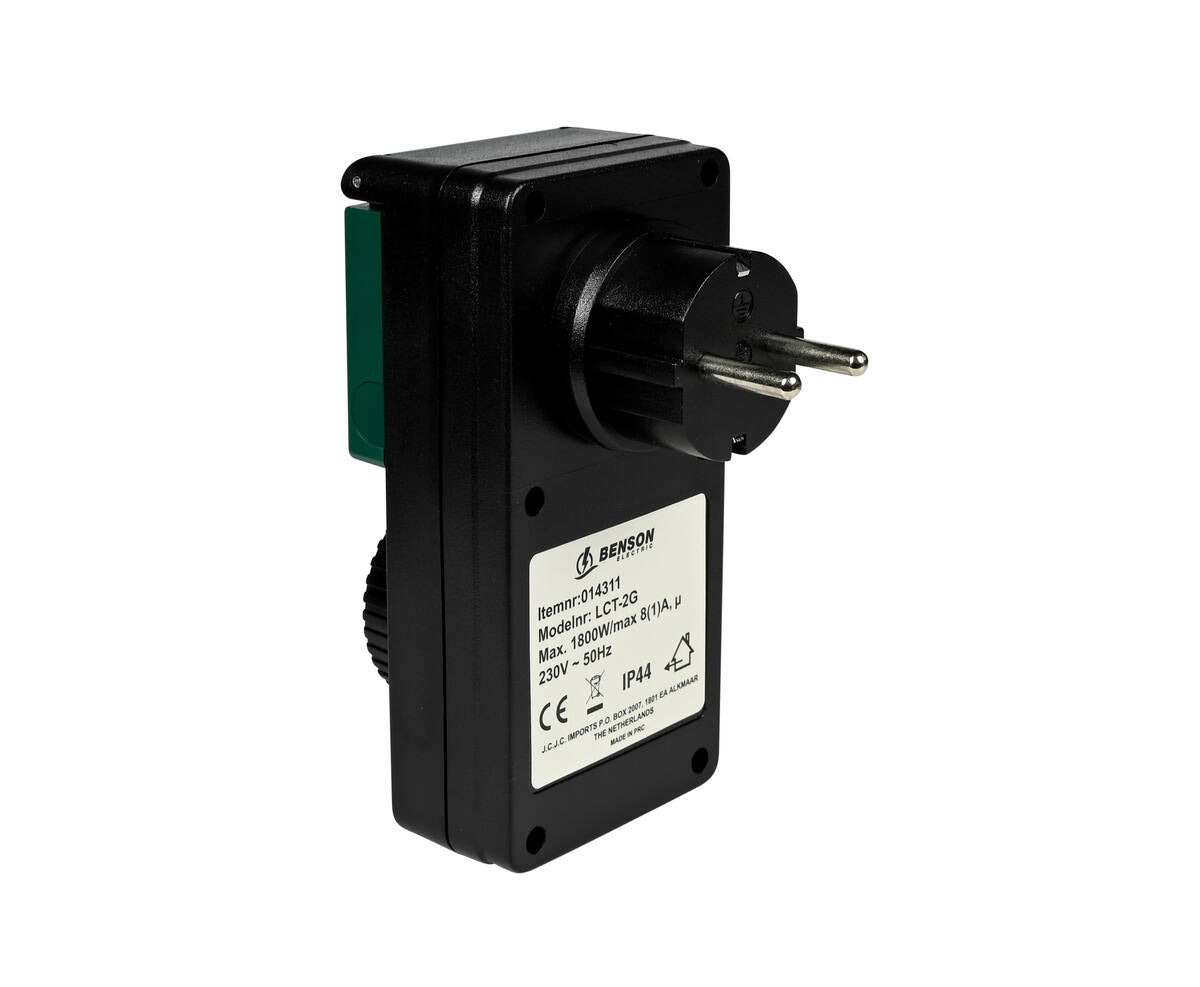 Tijdschakelaar Sensor Buiten, 230V, 8A, IP44, Dag/Nacht, Afteltimer.