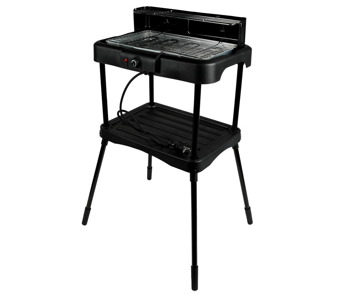 Elektrische BBQ 2-in-1: 1800W, voor binnen/buiten, 39x23cm grillplaat