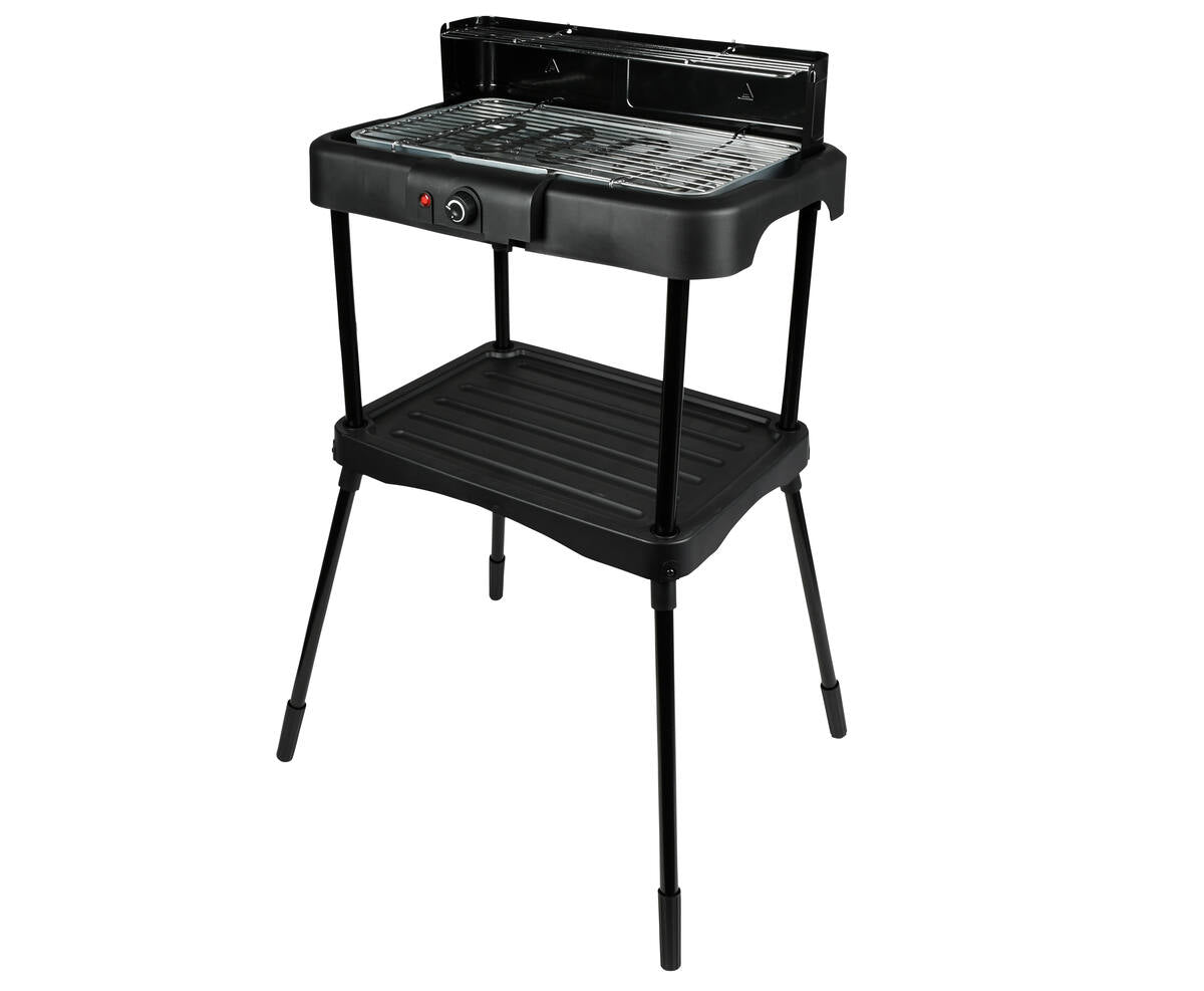 Elektrische BBQ 2-in-1: 1800W, voor binnen/buiten, 39x23cm grillplaat