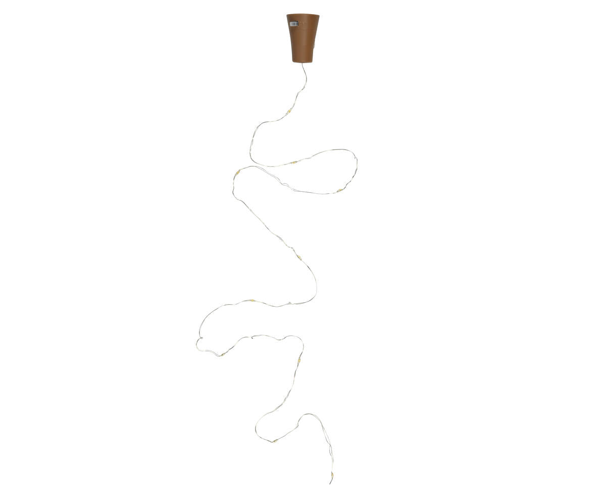 LED Flesverlichting Solar, 100cm, 10x LED, Warm Wit voor Tuin Decoratie