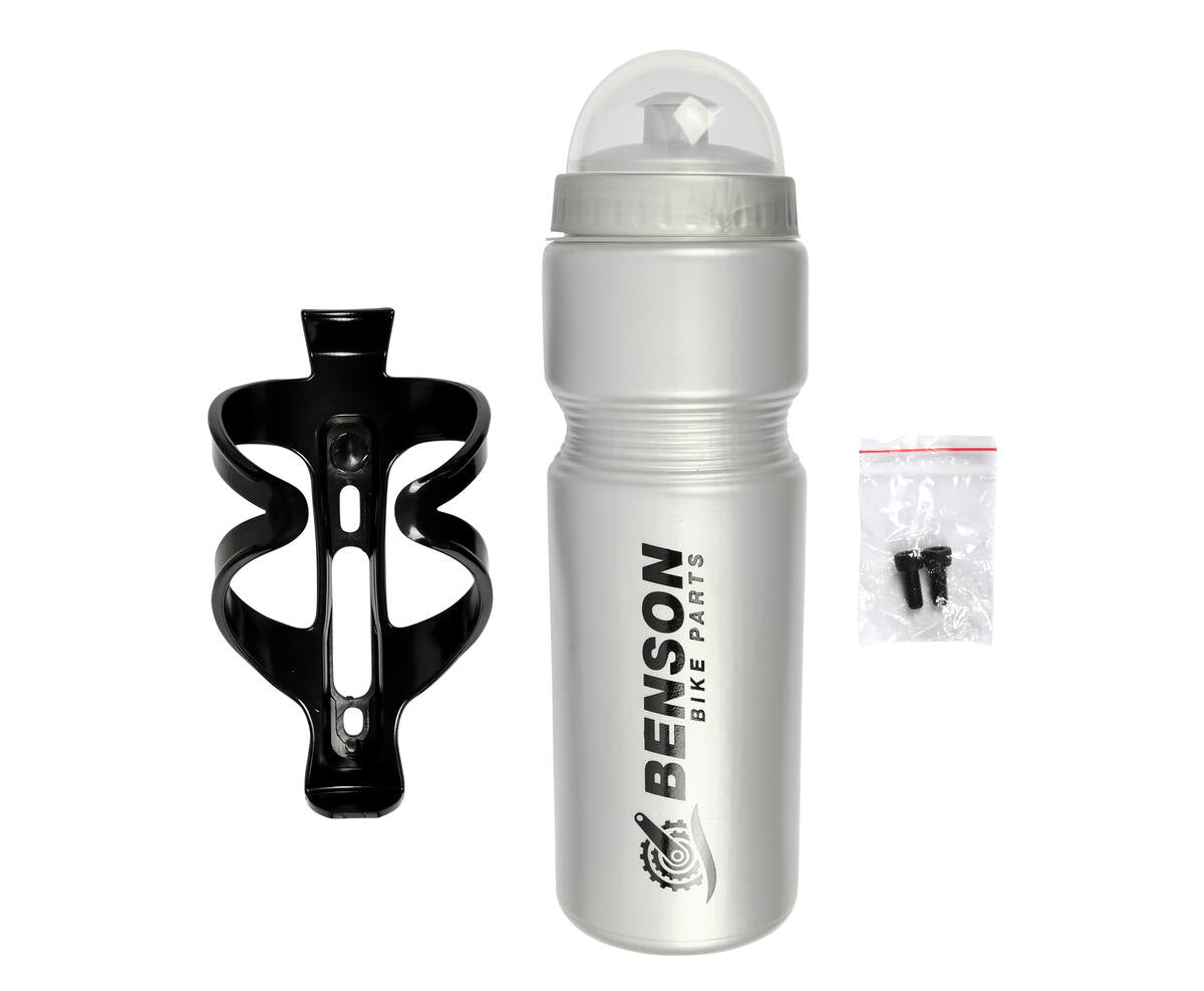 750ml Fiets Bidon + Houder, Inclusief Schroeven, BPA-vrij Plastic
