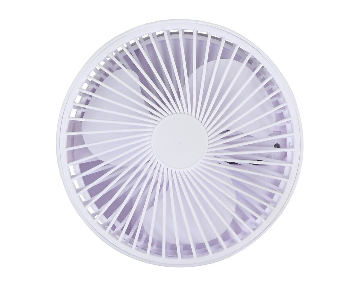 Opvouwbare Witte Ventilator, 3 Snelheden, Oplaadbaar, 800mAh Batterij