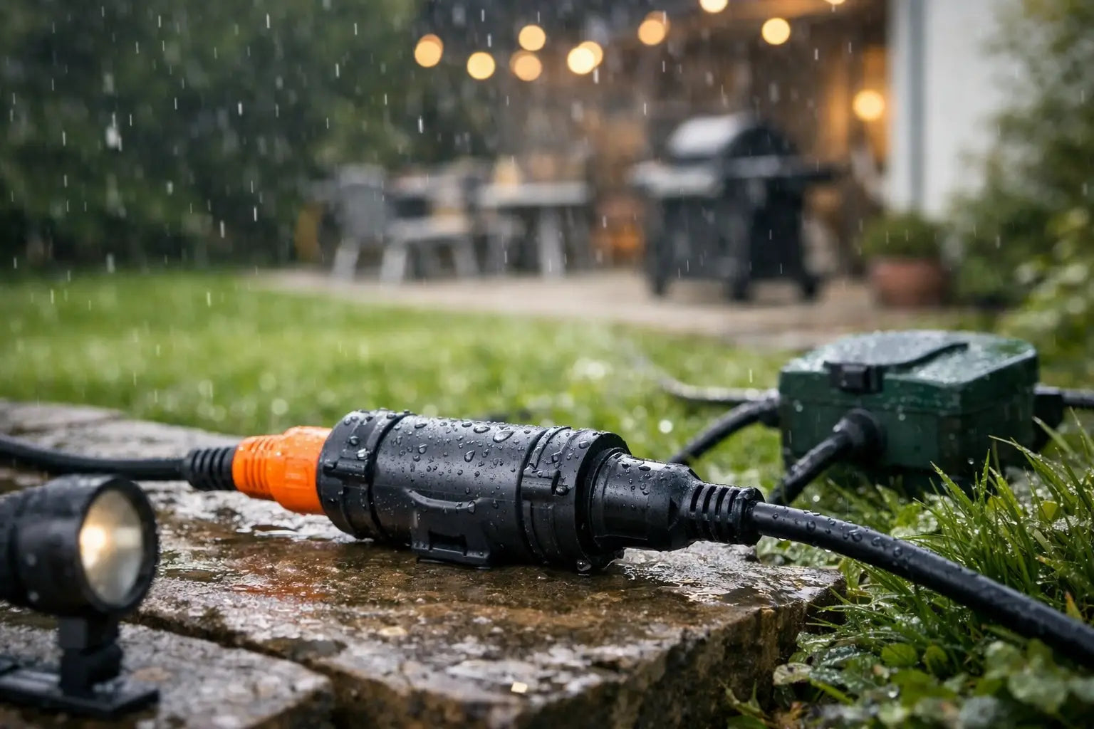 Verlengsnoer buiten waterdicht kiezen