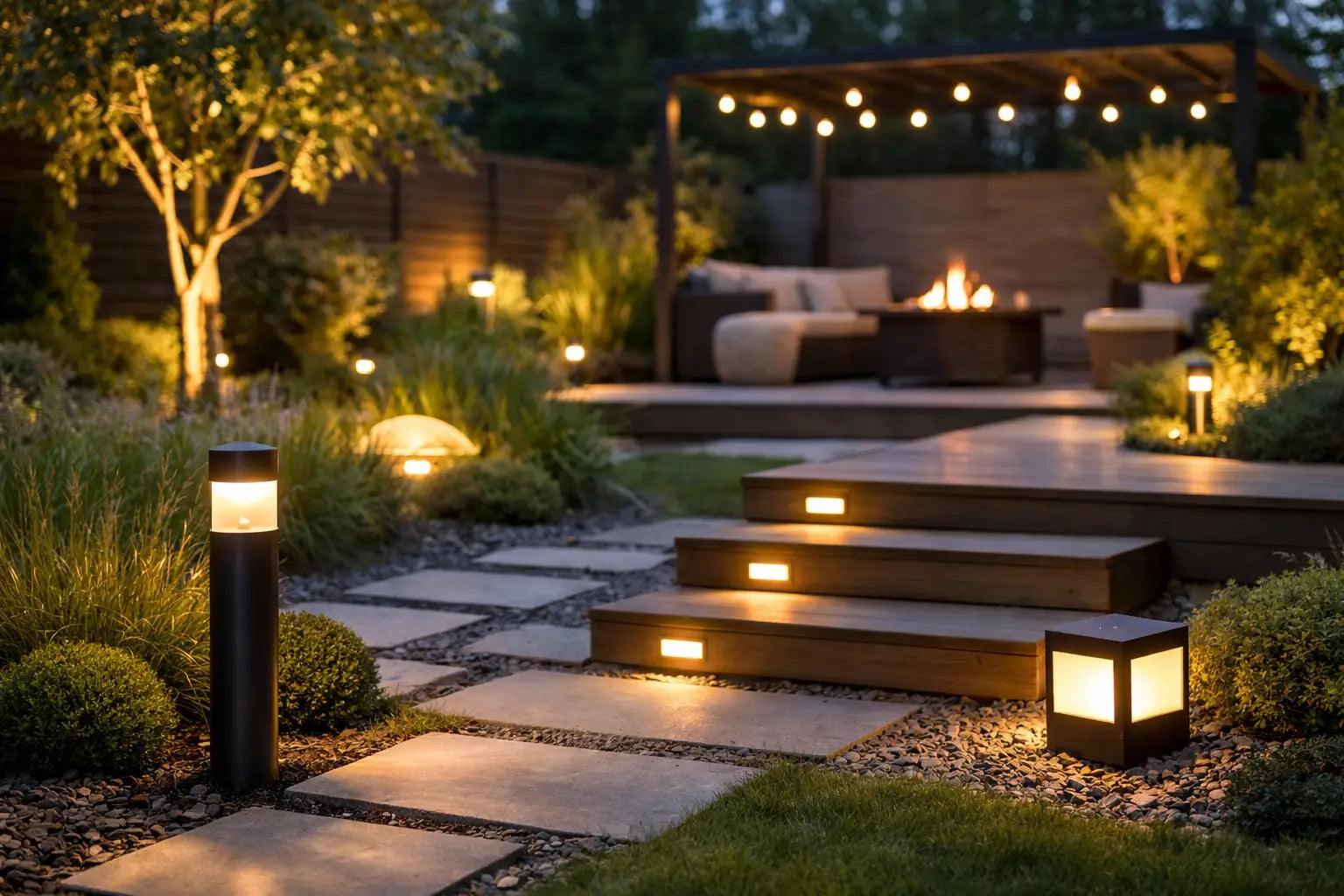Tuinverlichting trends voor een praktische tuin