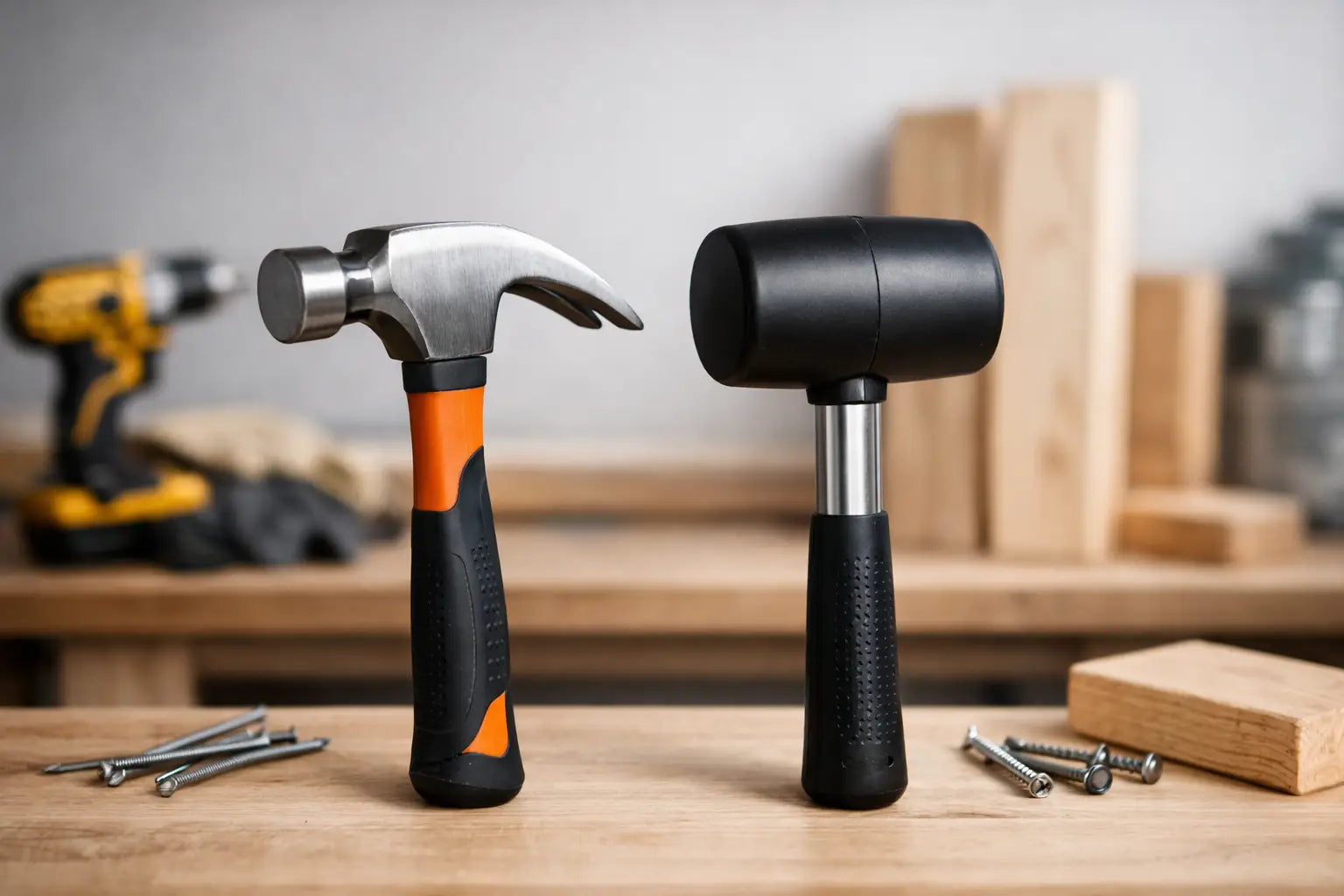 Hamer of rubber hamer: welke kies je voor je klus?