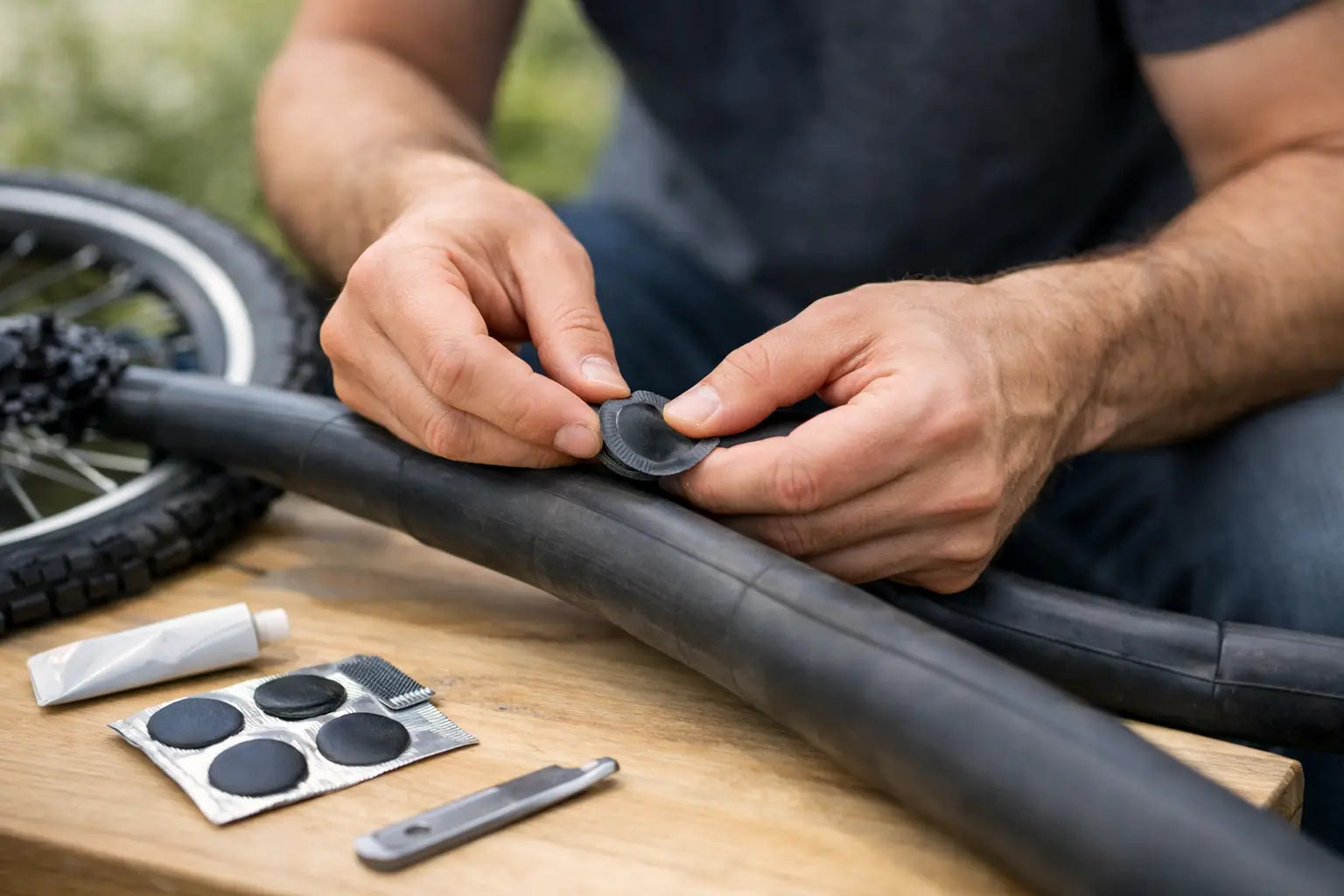 Hoe fietsband plakken zonder gedoe