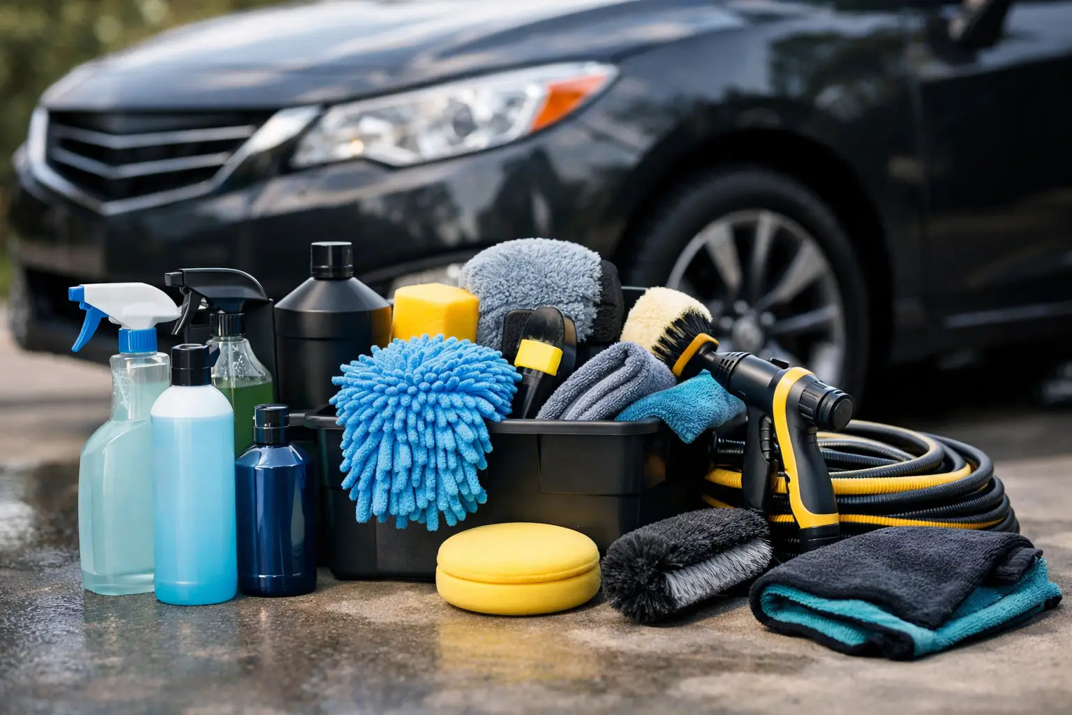 Auto schoonmaak set compleet voor elk voertuig