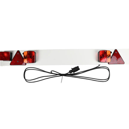 Verlichtingsbalk 1.2m met mistlamp, 4m kabel, 7-polige stekker.