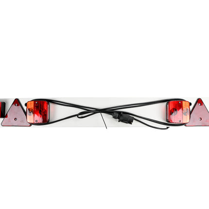Verlichtingsbalk 1.2m met mistlamp, 4m kabel, 7-polige stekker.