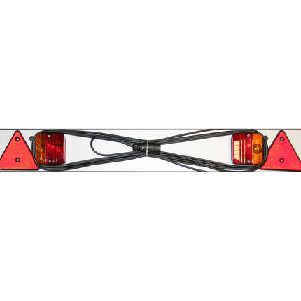 Verlichtingsbalk 1.2m, 9m kabel, mistlicht E4 voor aanhanger/trailer.
