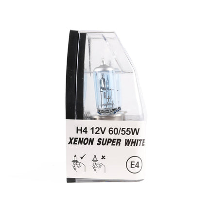 Autolamp H4 12V 60/55W Xenon Super White - Helder Wit Licht, Set van 2