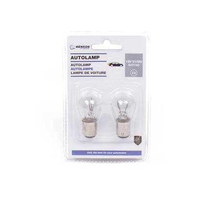 Autolamp 12V P21/5W Set - Voor Koplampen en Achterlichten, 2 Stuks