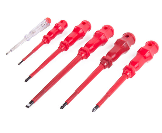 6-delige geïsoleerde schroevendraaier set, veilig tot 1000V, magnetisch