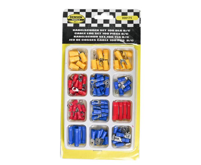 Kabelschoenset 100 dlg - Koperen connectors voor auto & apparaten