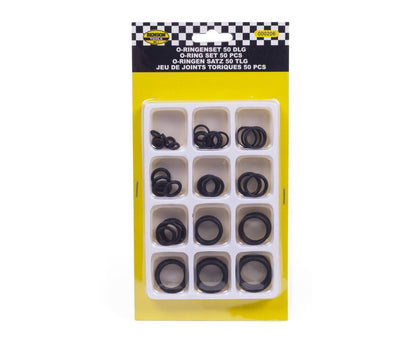 O-ringen Set 50 dlg: 50 maten rubber, oliebestendig, voor auto's & sanitair