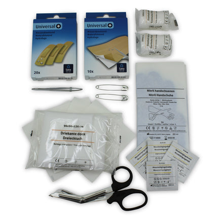 Verbanddoos 46 dlg – 5 cm, 6 cm, 3 m, Voor zowel professioneel als particulier gebruik