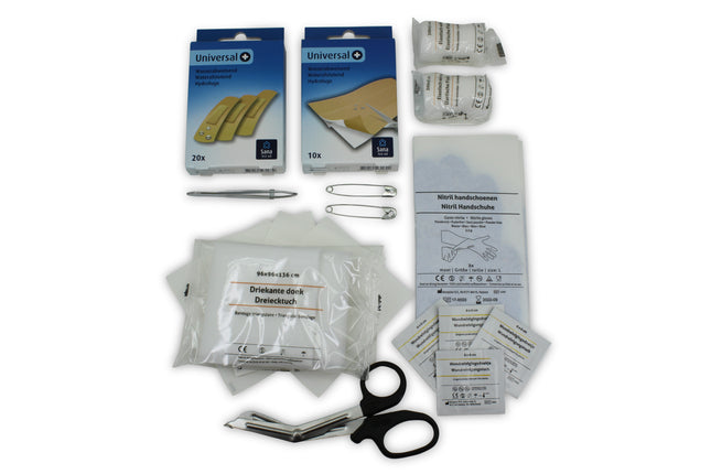 Verbanddoos 46 dlg – 5 cm, 6 cm, 3 m, Voor zowel professioneel als particulier gebruik