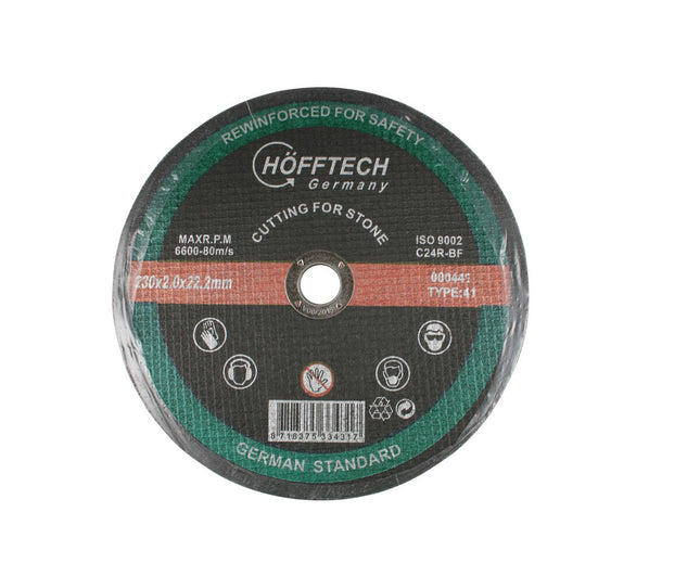Doorslijpschijf Steen ø230x2.0mm voor Haakse Slijpers 22.2mm Asgat