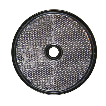 Witte Ronde Reflector 60mm met Gat E4 voor Voertuigveiligheid