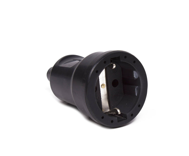 Stekker PVC Contra RA Zwart, 230V, voor Nederlandse aansluitingen