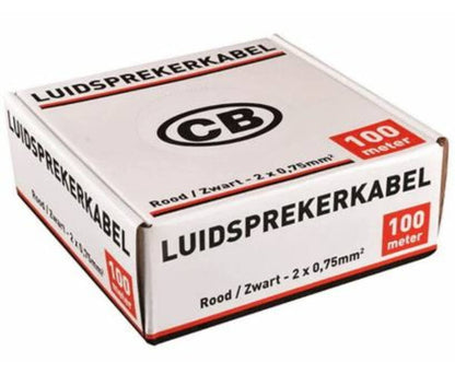 Speakersnoer 2x0.75 Rood/Zwart - Voor Zuivere Audioverbindingen