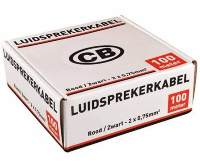 Speakersnoer 2x0.75 Rood/Zwart - Voor Zuivere Audioverbindingen