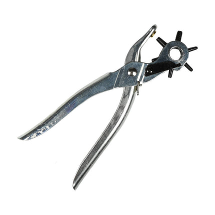 Revolvertang 6-mondstuk, ideaal voor leer- en textielbewerking.