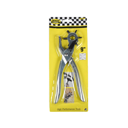 Revolvertang 6-mondstuk, ideaal voor leer- en textielbewerking.