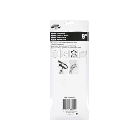 Revolvertang 6-mondstuk, ideaal voor leer- en textielbewerking.