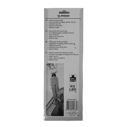 Unster pocket balance 25 kg – Maximaal weegvermogen 25 kg / 55 lbs, Breedte ca. 4–5 cm