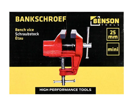 Bankschroef 25 mm - Stevige Grip voor Precisiewerk in Kleine Ruimtes
