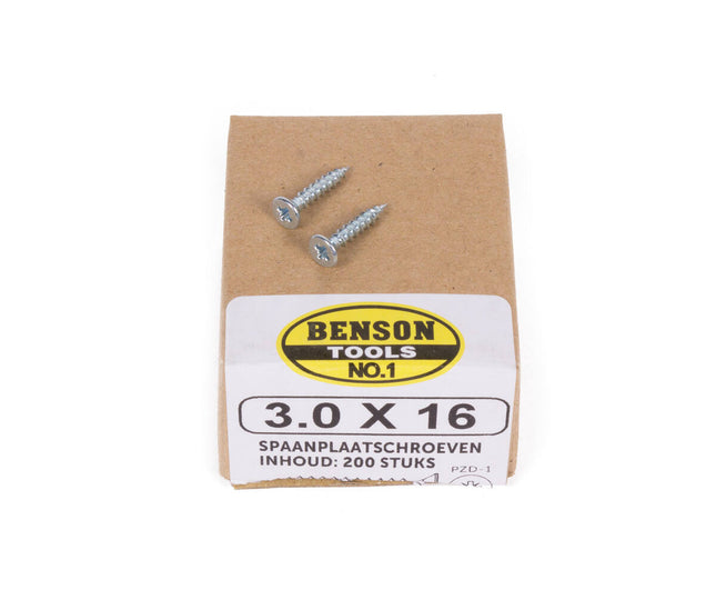 PZD-1 Spaanplaatschroef 3.0x16mm voor houtconstructies