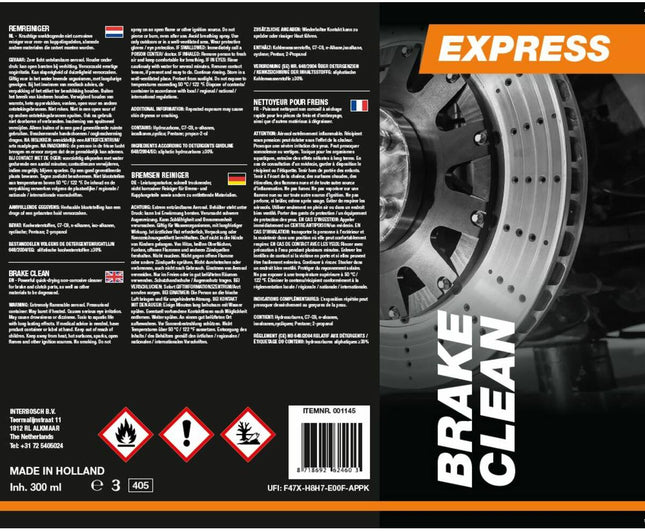 Express Remreiniger 300 ml: Snelwerkend, residuvrij, universeel gebruik
