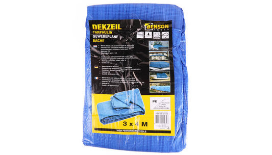 Dekzeil 3 x 4 mtr blauw