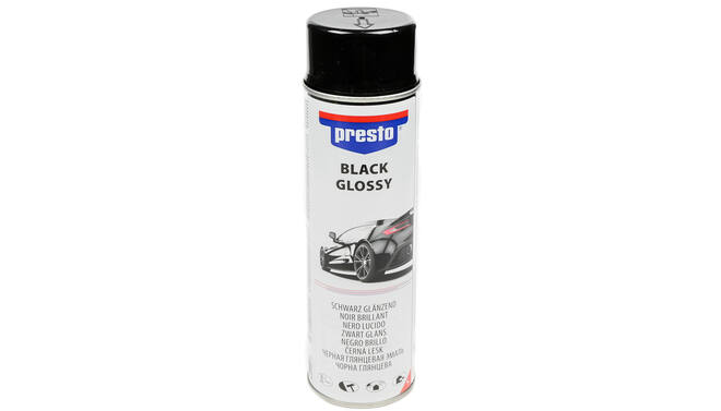 Presto lak glans zwart 500 ml