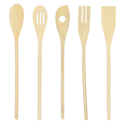 Saladeset 5 dlg hout – 5-delige set inclusief saladelepels en -vork, Lichtgewicht