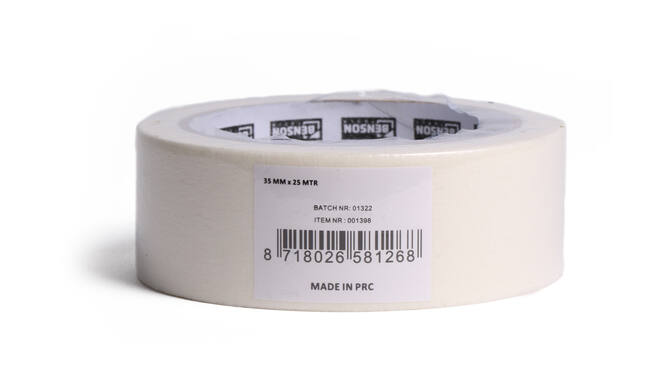 Afplaktape 35 mm x 25 mtr