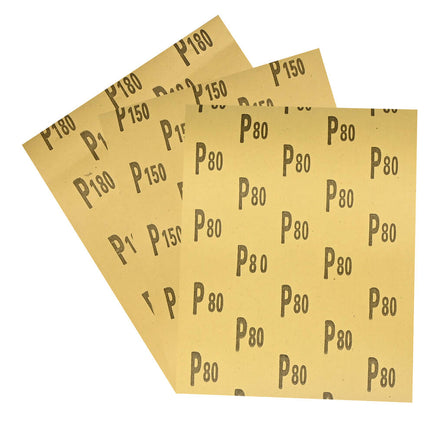 Schuurpapier Set 30 Vel - P80, P150, P180 voor Hout & Metaal Schuren