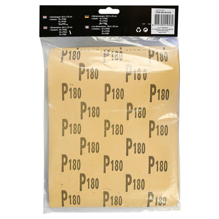 Schuurpapier Set 30 Vel - P80, P150, P180 voor Hout & Metaal Schuren