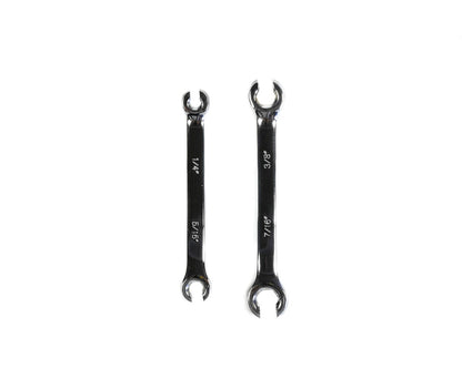 Remleidingsleutel Set: 2-delig, 1/4"-7/16", ideaal voor voertuigen.