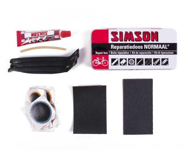 Simson Reparatiedoos - 12 Plakbeurten, Ideaal voor Fietsbandreparatie