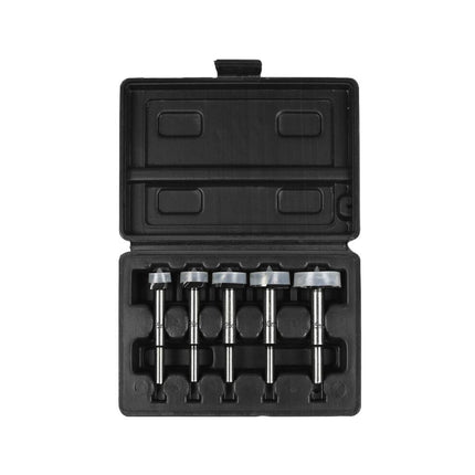 Forstnerboor Set 5 dlg: Precise gaten in hout, 15-35 mm bitmaten.