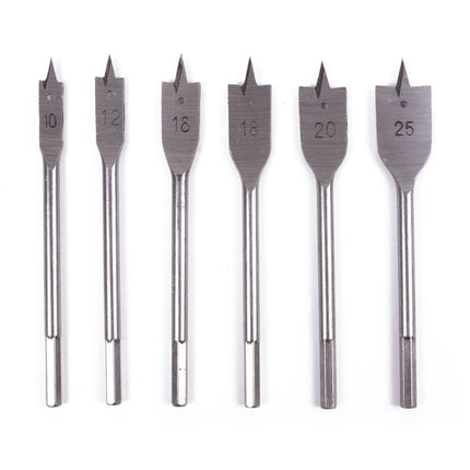 Boorset 6 dlg Speedboor: 10-25mm, ideaal voor hout en spaanplaten