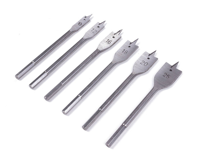 Boorset 6 dlg Speedboor: 10-25mm, ideaal voor hout en spaanplaten