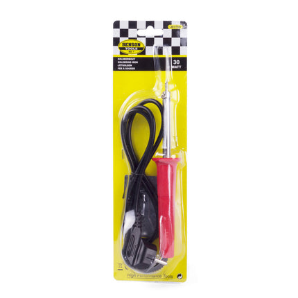 Soldeerbout 30W - Max 370°C, 3,8mm tip, 1,15m snoer, incl. houder