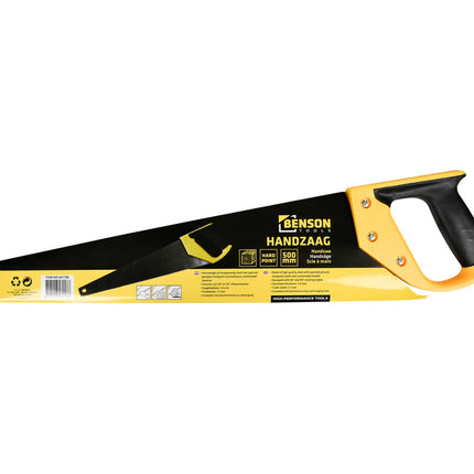 Handzaag 500 mm Hard Point, 1.0 mm dikte, voor hout en kunststof.