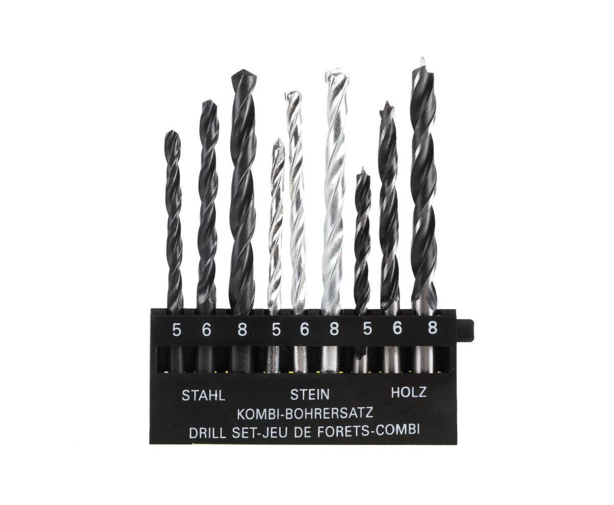 9-Delige Boorset: 5mm, 6mm, 8mm voor Hout, Metaal, Steen
